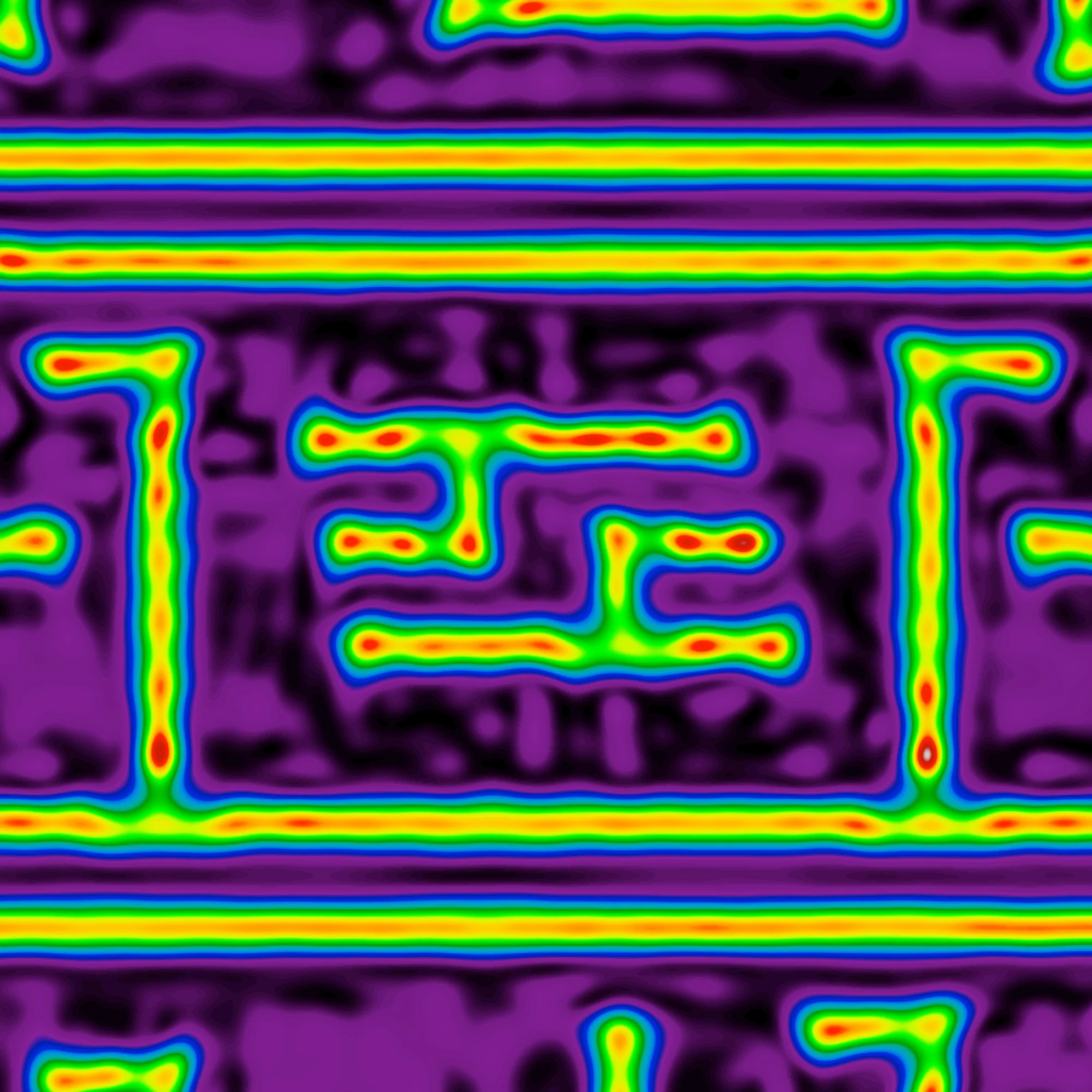 Simulated P24 (12 nm CD) claw pattern